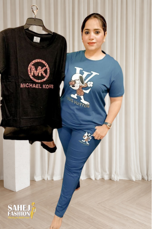 Women Printed Pure Cotton Night Suit