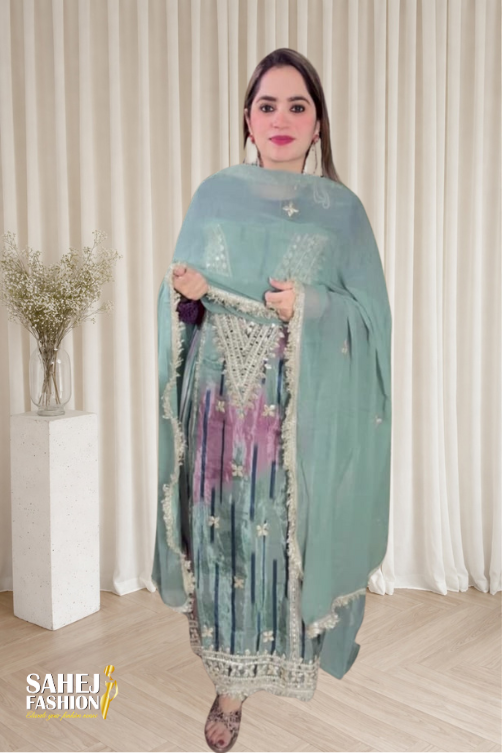 Organza Gotta Pati Suit - Image 2