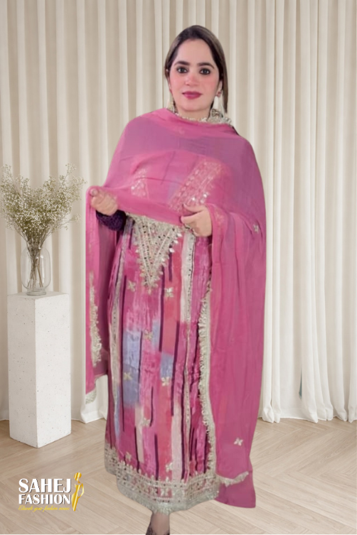 Organza Gotta Pati Suit