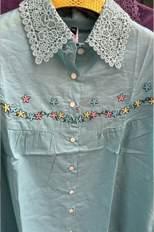 Feminine Button-Down Shirt - Image 5