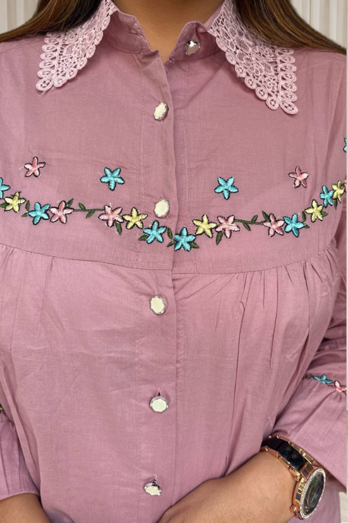 Feminine Button-Down Shirt - Image 6