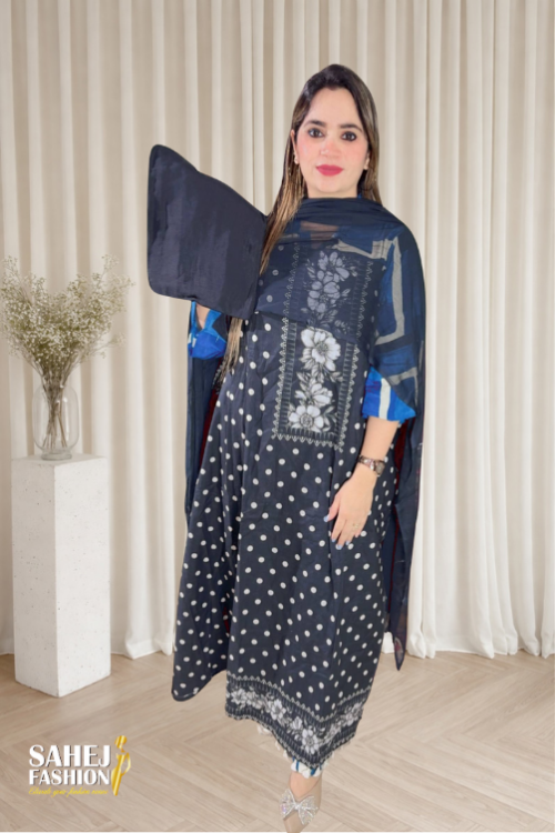 Muslin Polka Dots Suits