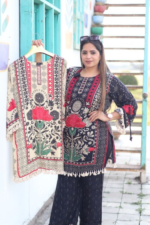 Feminine touch Graceful Muslin Coord Set