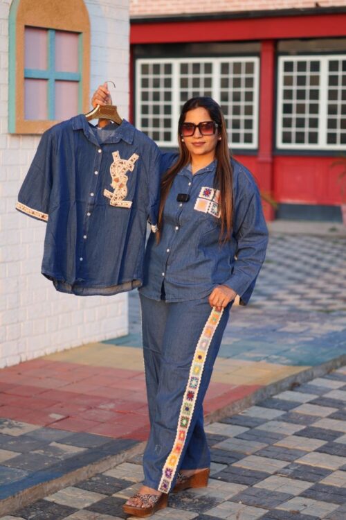 Korean Denim Coord Set