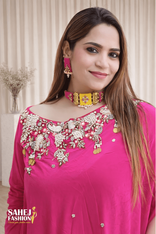 Indo Western Crepe Dress - Image 4