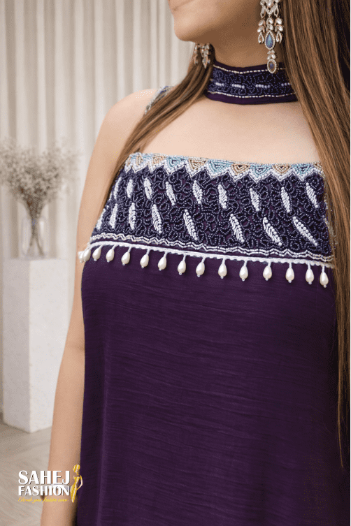 Indo Western Chiffon Dress - Image 2